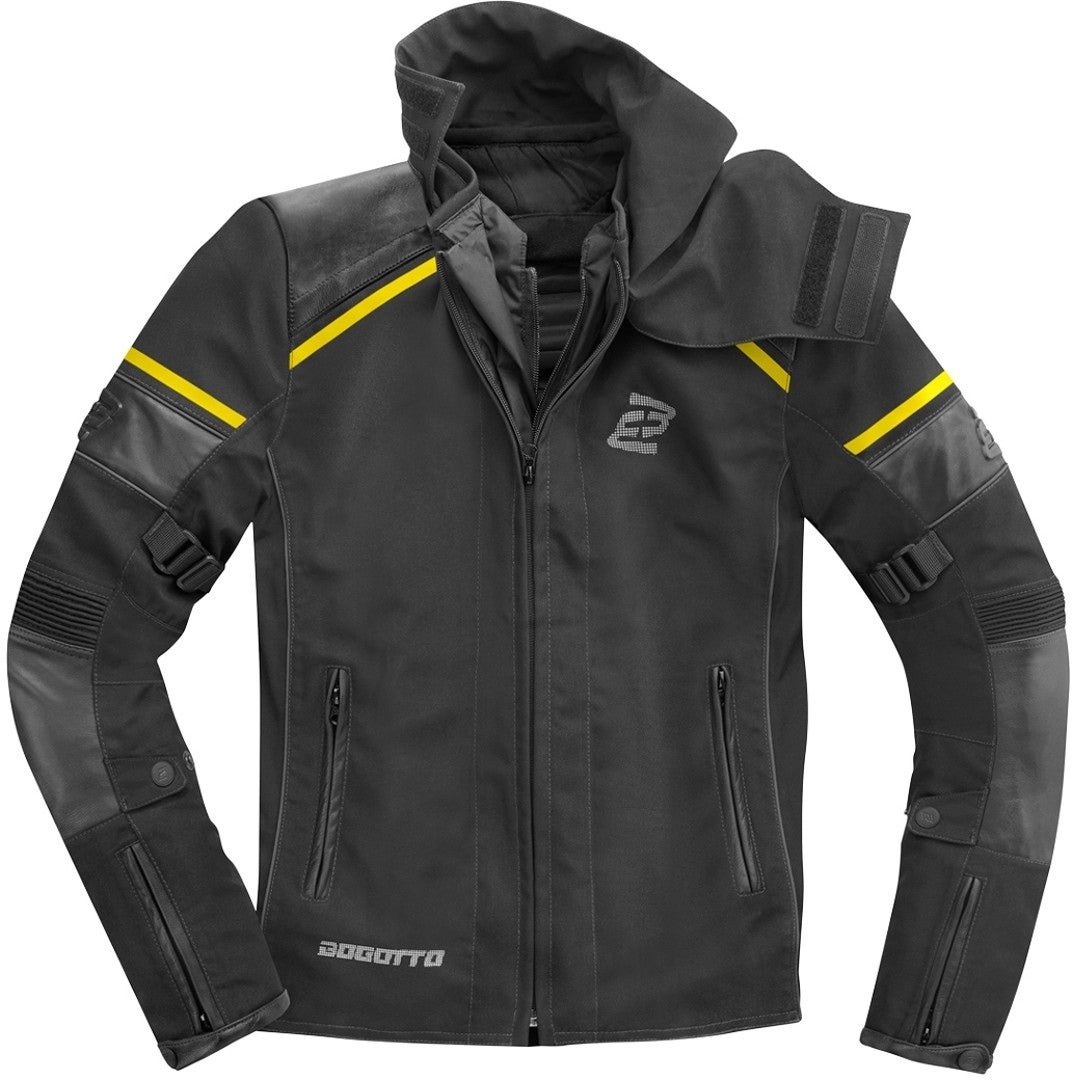 Bogotto Blizzard-X waterproof Motorcycle Textile Jacket black/yellow L Figure 3