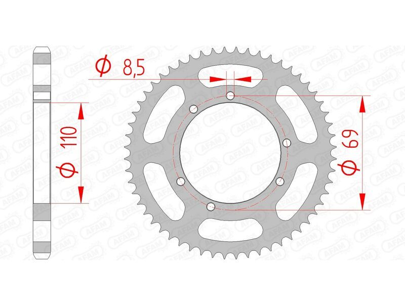 AFAM Kedjesats A420M 12/56 - Standard Bakdrev 59104 Figur 3