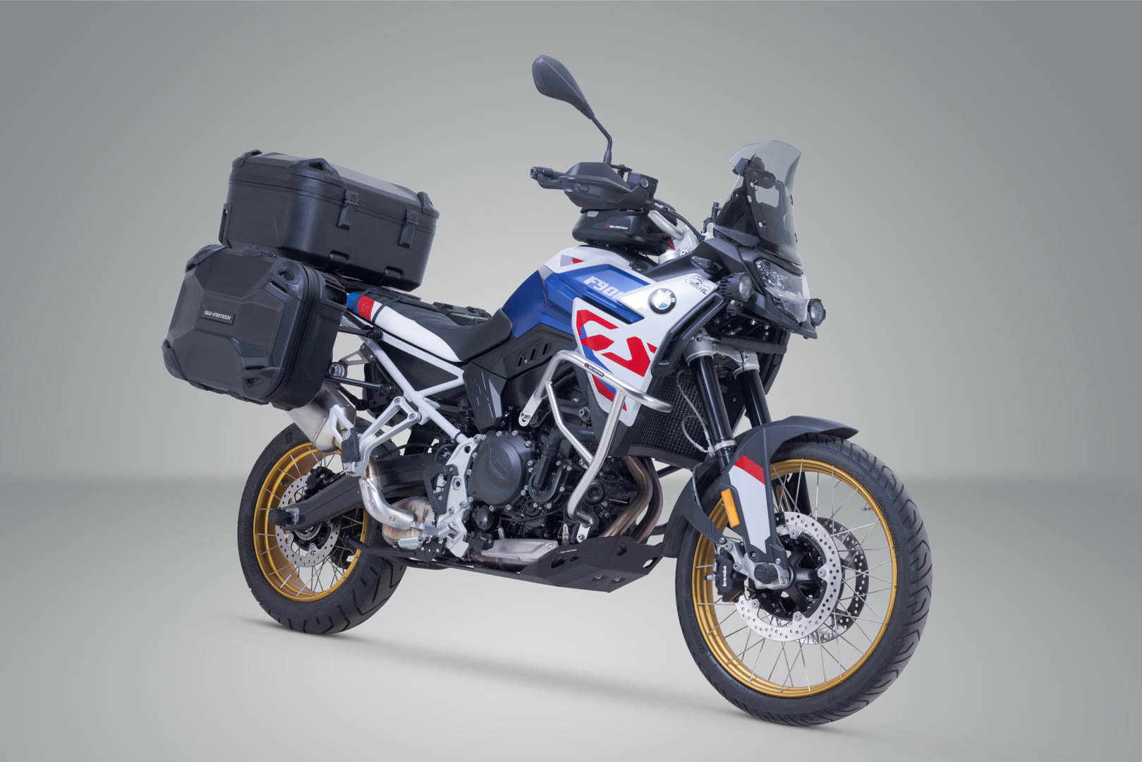 Setul SW-Motech Adventure DUSC cu cutie top case XL - Negru. BMW F 850/900 GS Adv. F. stainl. Suport de oțel Figura 2