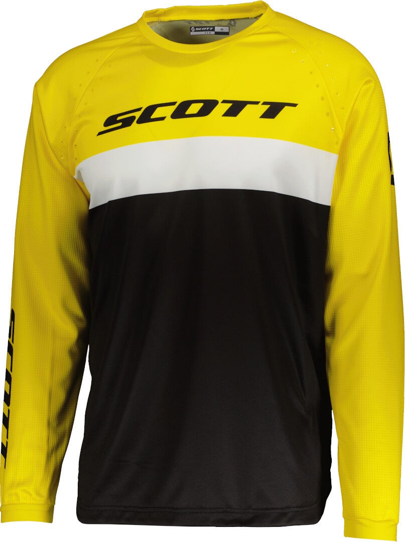 Scott 350 Evo Swap Motocross Jersey sort/gul XL Figur 1