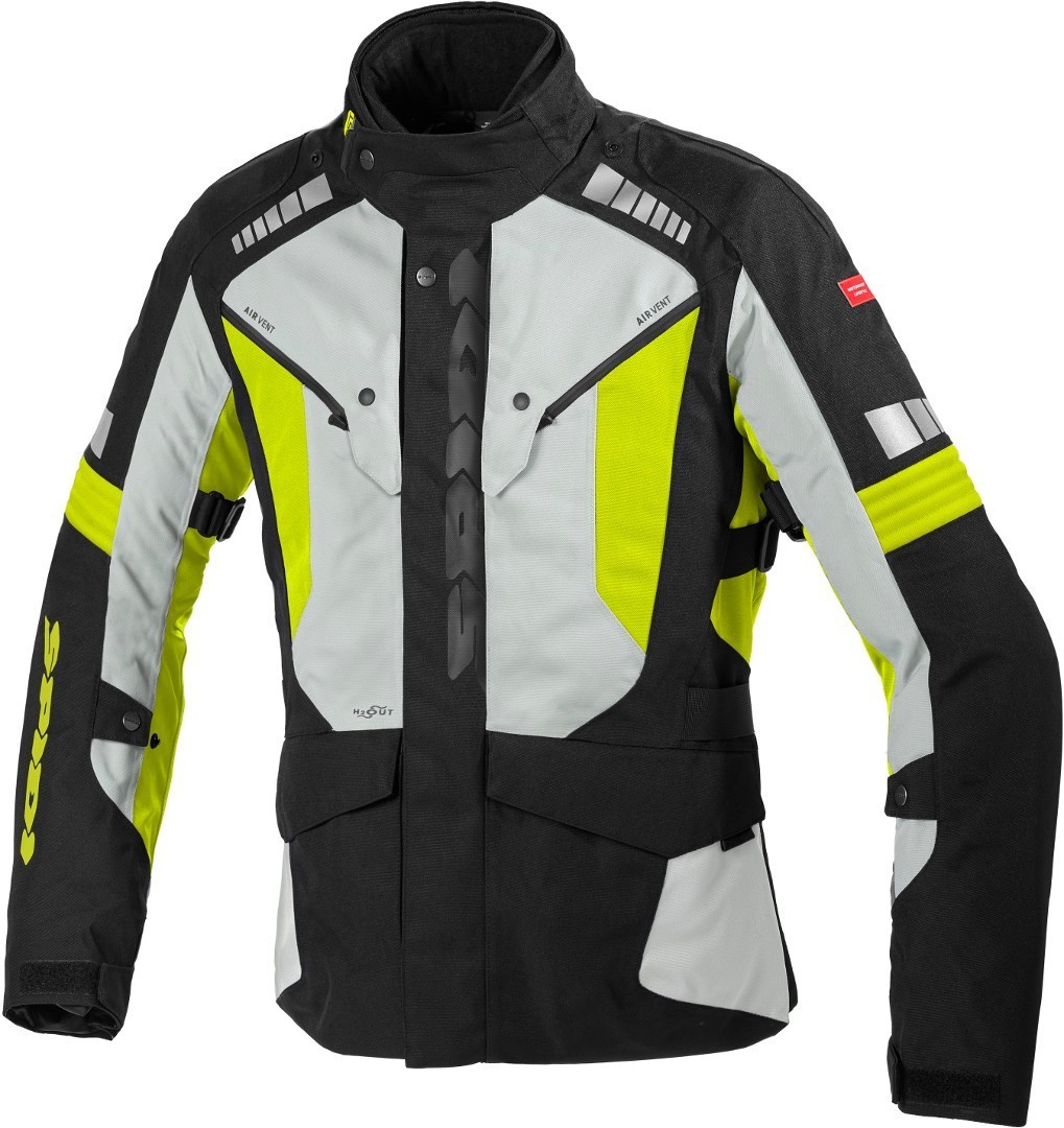Spidi H2Out Outlander Motorcycle Textile Jacket black/grey/yellow L Figure 6