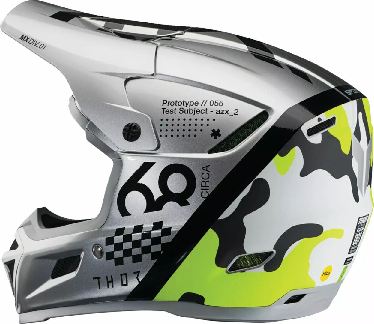 Thor Reflex Riot Casco da motocross giallo/nero/argento M (57/58) Figura 4