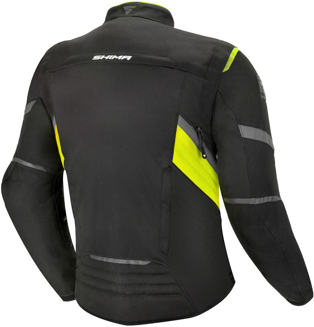 SHIMA Rush waterproof Motorcycle Textile Jacket black/yellow M Figure 2