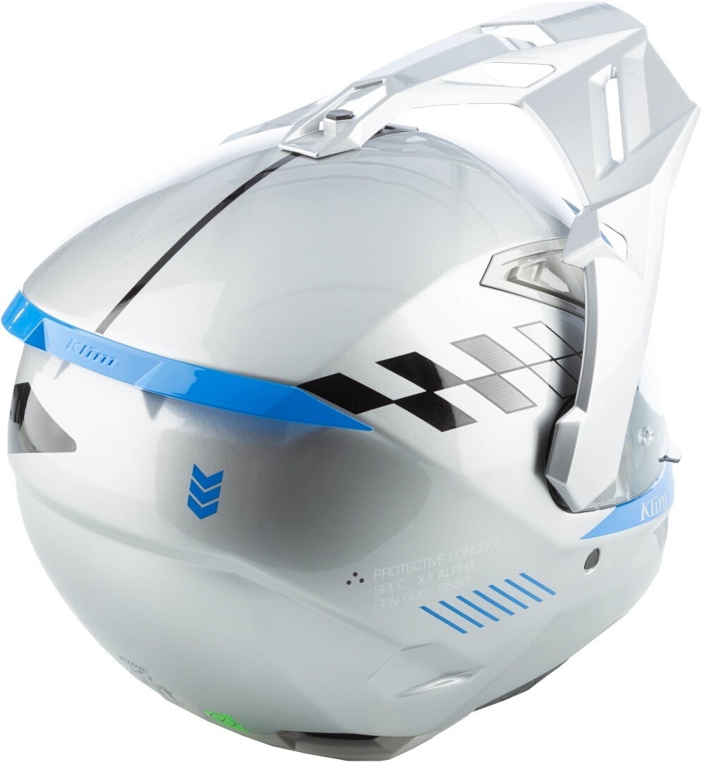 Side view of Klim X1 Alpha Carbon Enduro Helm