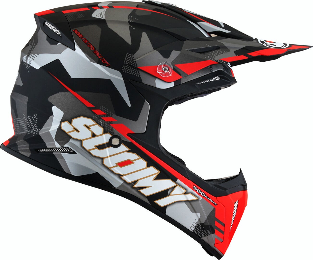 Suomy X-Wing Camouflager Capacete de motocross Red Matt 2XL Figura 5