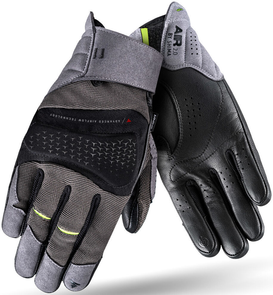 SHIMA Air 2.0 Mănuși de motocicletă Negru/gri 3XL Figura 3