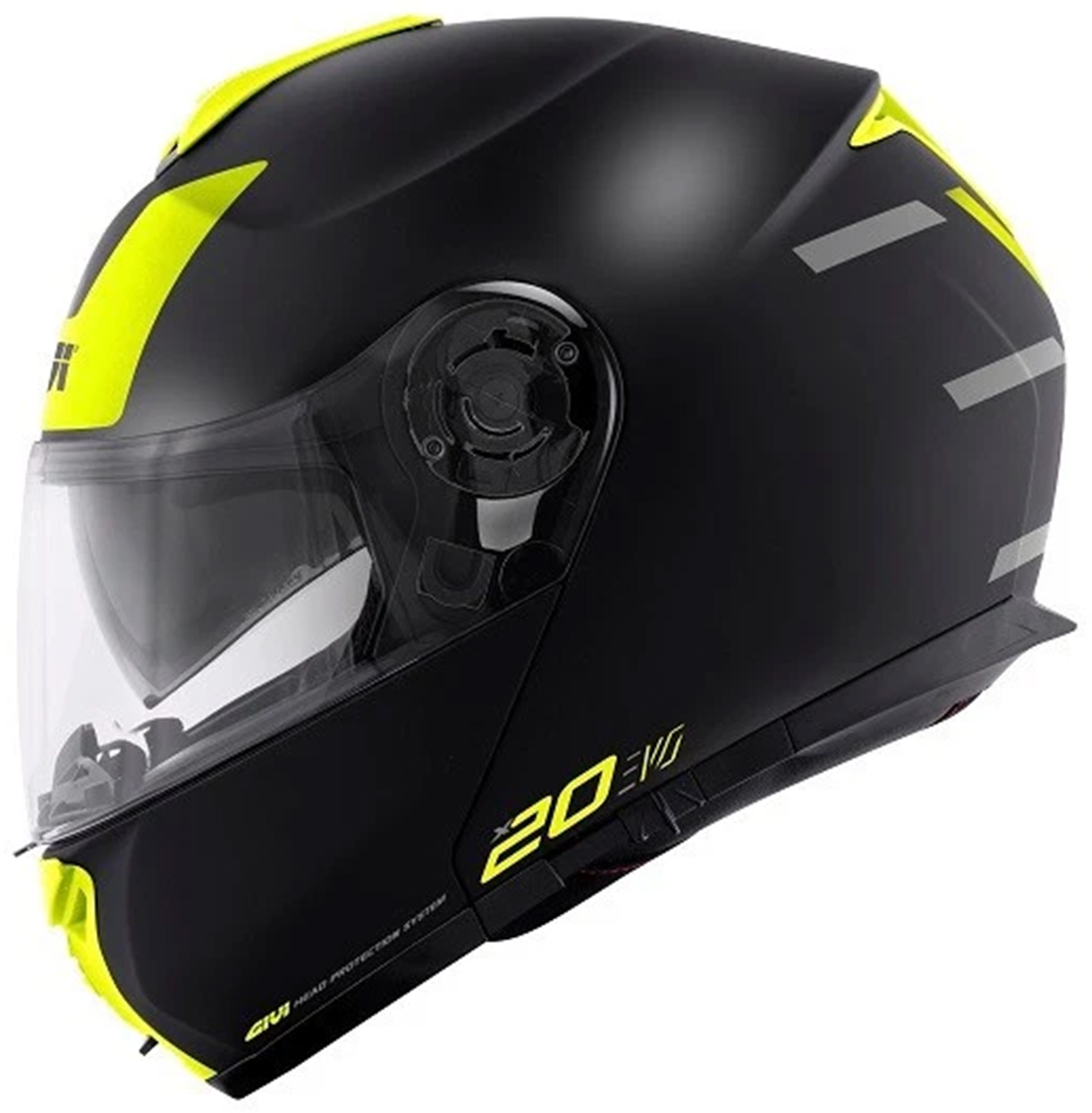 GIVI X.20 Expedition Evo Uppfällbar hjälm svart matt/gul M Figur 3