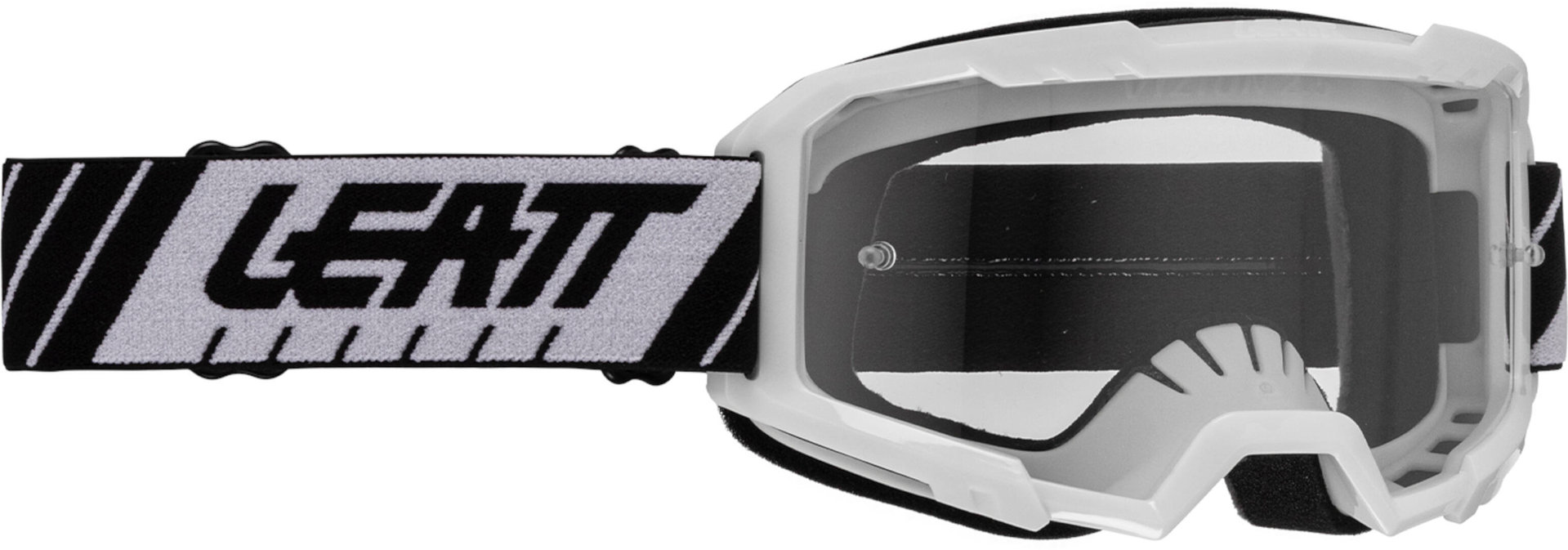 Leatt Vizion 2.5 Stripes Motocross Glasögon svart/vitt Figur 1