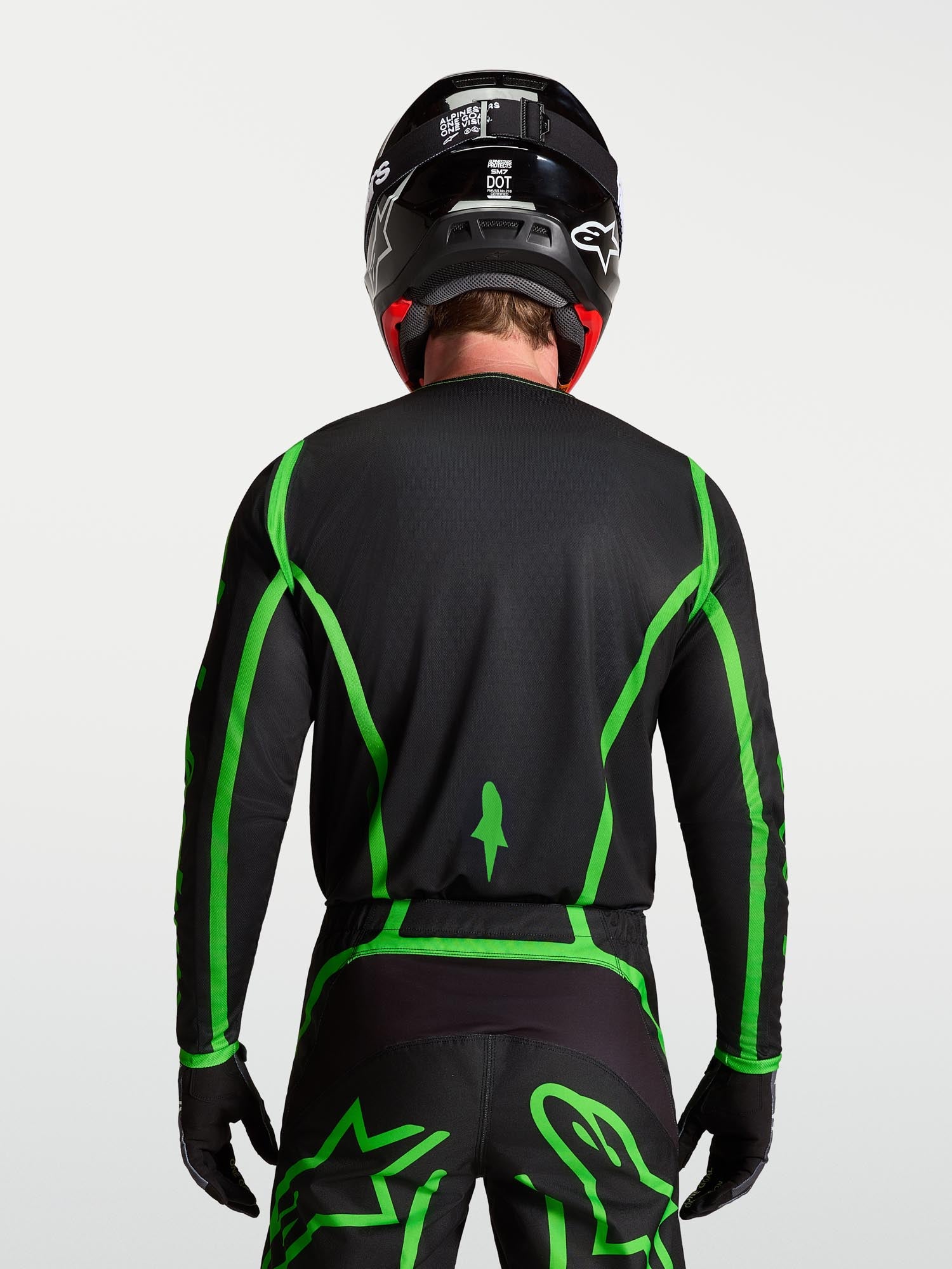 Alpinestars Fluid Apex V2 Motocrosstrøje Sort/neon-grøn L Figur 11