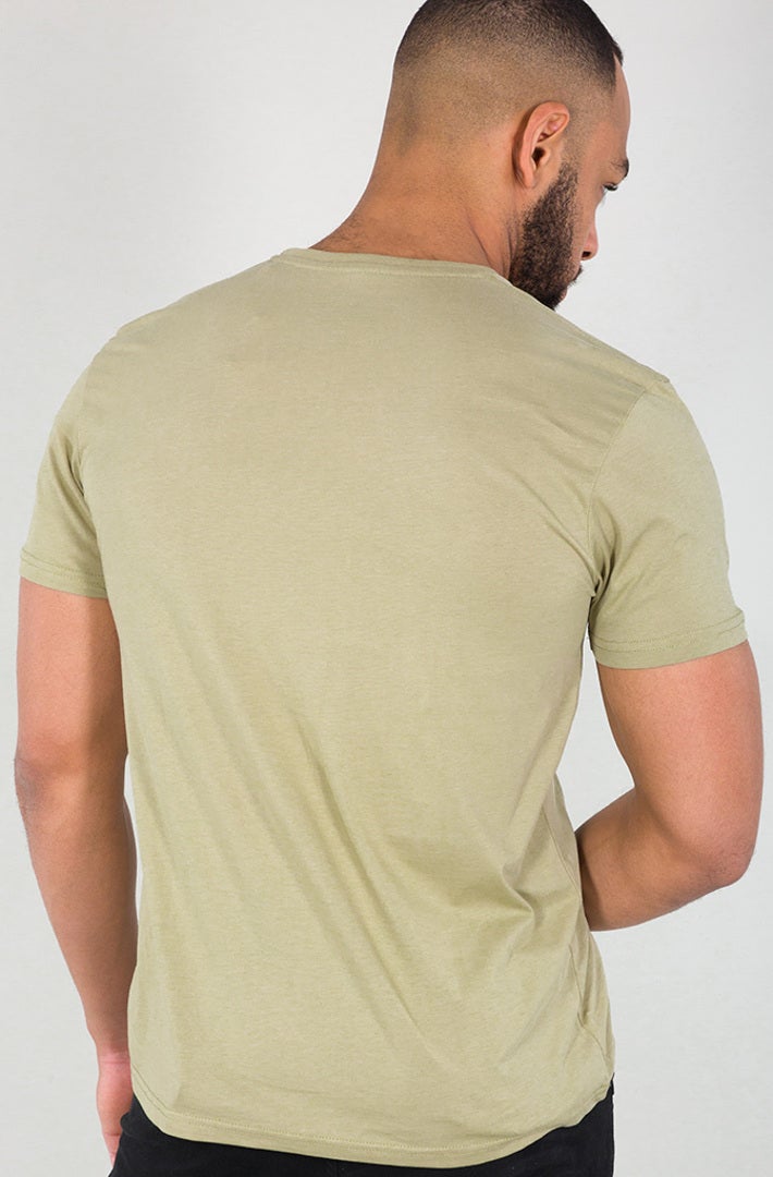 Alpha Industries Basic T Small Logo T-paita vihreä/harmaa 5XL Kuva 2