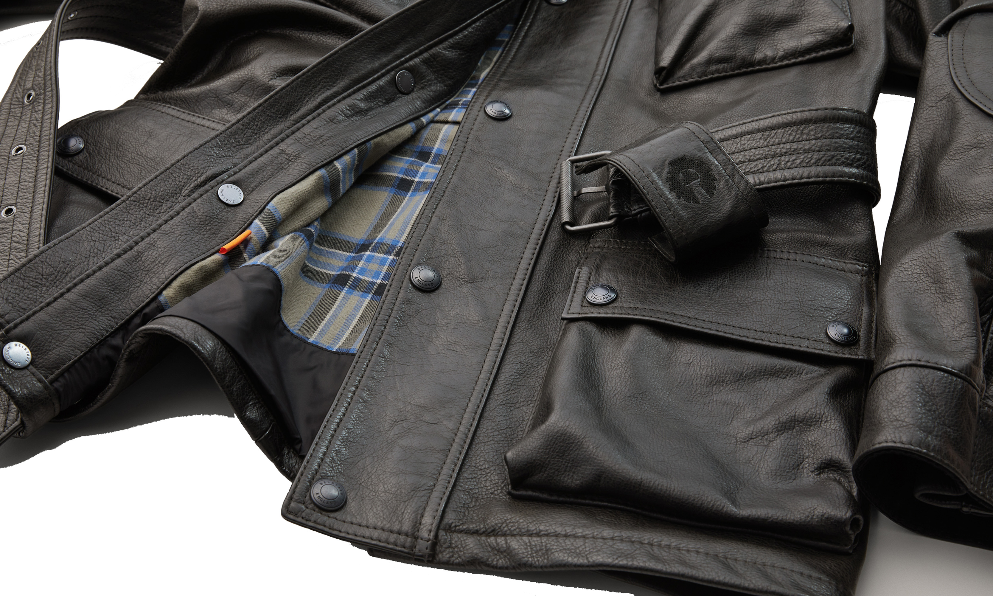 Belstaff Trialmaster Motorrad Lederjacke schwarz S Abbildung 3