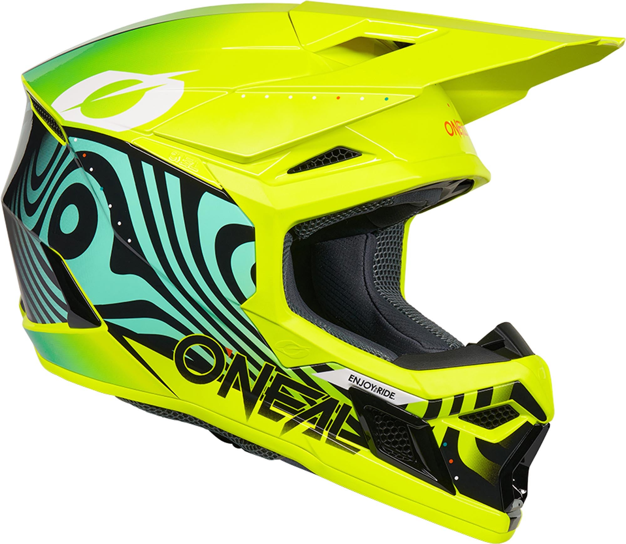Oneal 3SRS Nova Kinder Motocross Helm neon-gelb Y/M (51/52) Abbildung 6