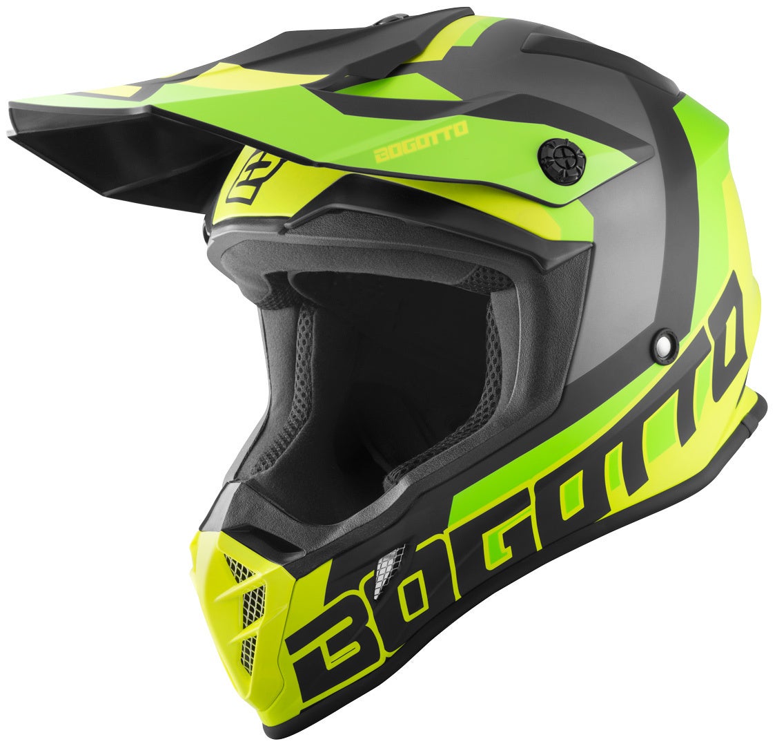 Bogotto V332 Unit Casco Motocross giallo M Figura 1