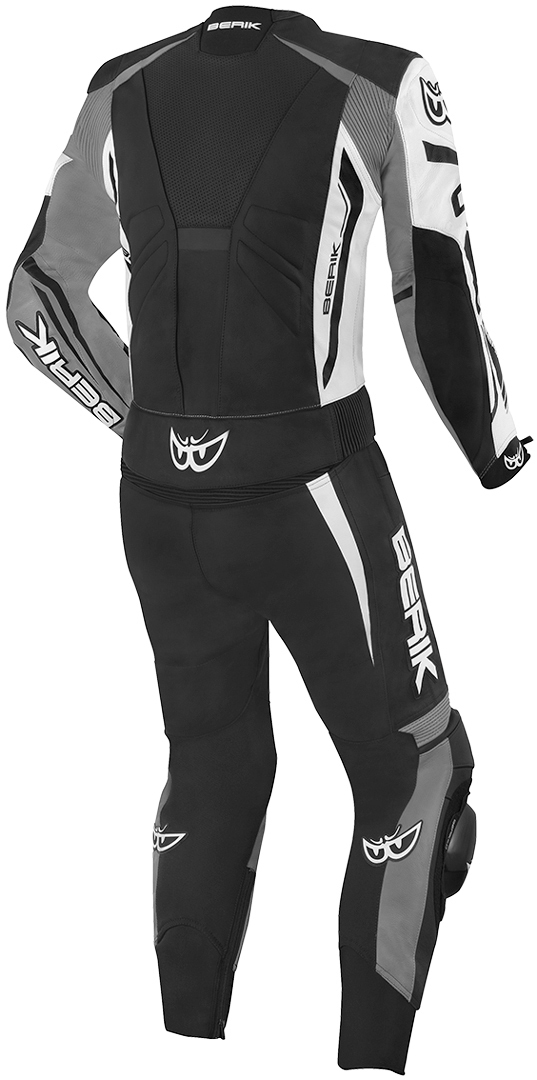 Berik Monza Two Piece Motorcycle Leather Suit black/white/grey 58 Figure 2
