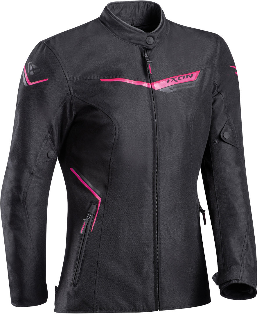 Ixon Slash Damer Motorcykel tekstiljakke Sort/fuchsia L Figur 1