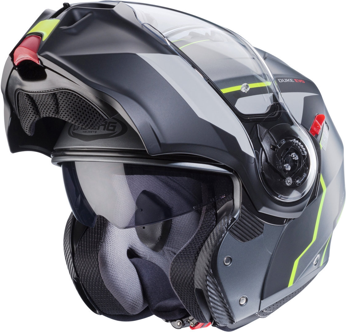 Caberg Duke Evo Move Hjelm grå/gul Tap (59/60) Figur 4