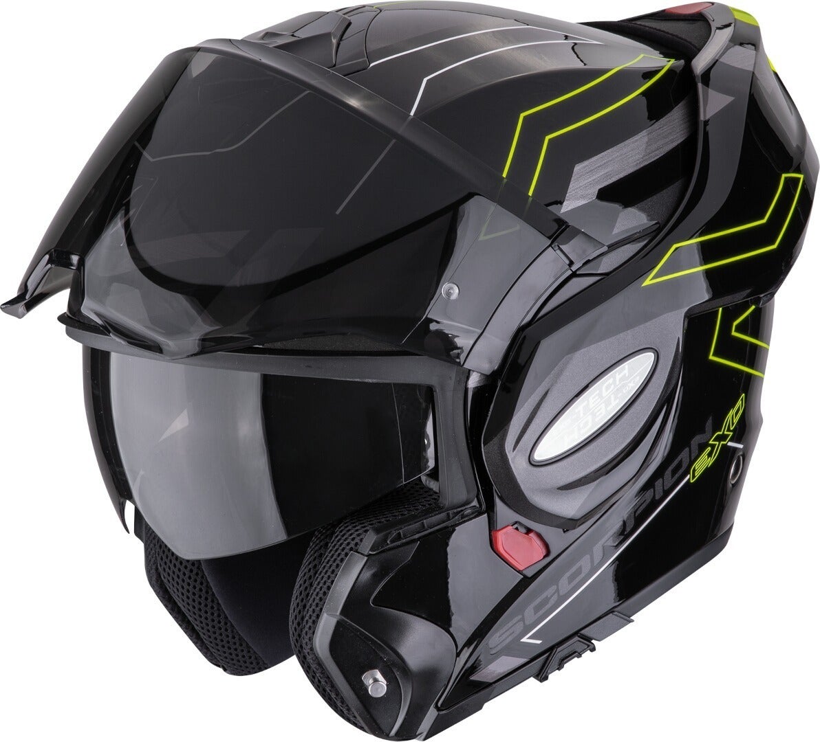 Scorpion EXO Tech Evo Conquer Hjelm sort/gul S (55/56) Figur 2