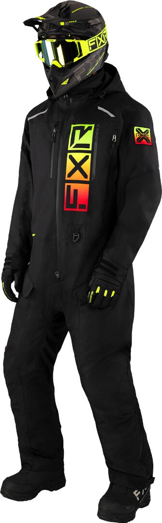 FXR Recruit Lite 2023 One Piece Snowmobile Suit black/red/yellow L Figure 1