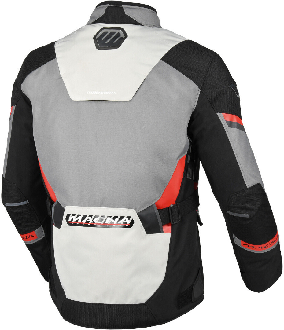 Macna Zastro waterproof Motorcycle Textile Jacket grey/black/red L Figure 2
