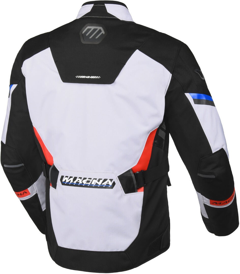 Macna Zastro wasserdichte Motorrad Textiljacke schwarz/grau/blau 3XL Abbildung 2