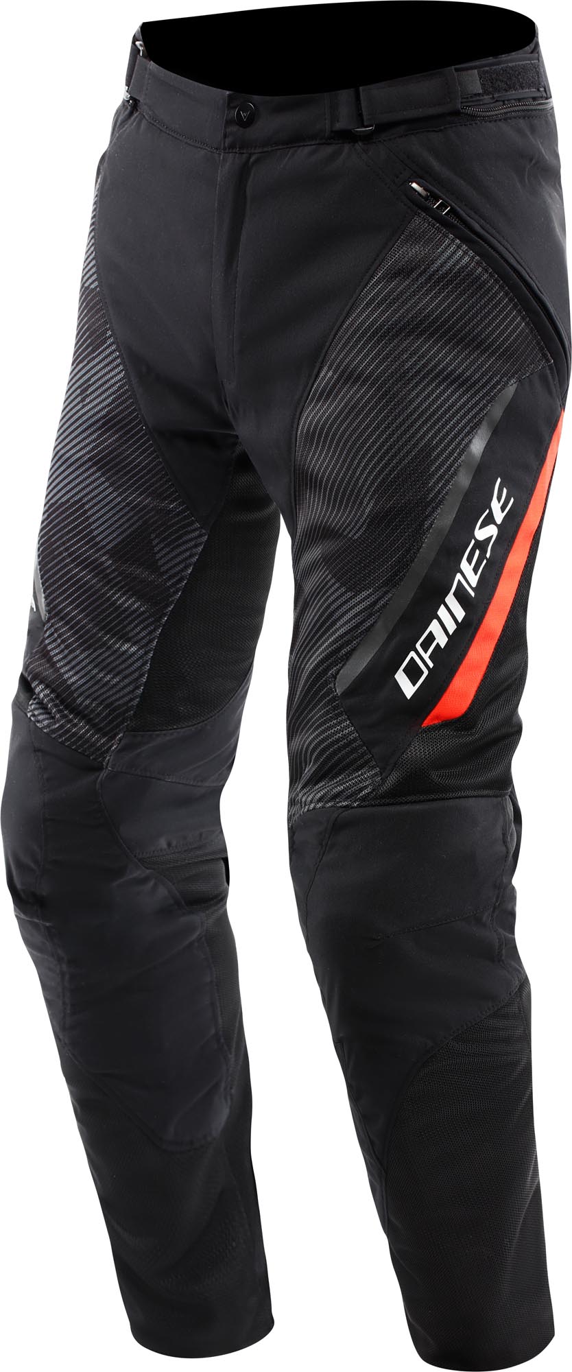 Dainese Drake 2 Super Air Tex 2.0 Текстилни панталони за мотоциклети черно/червено 54 Фигура 1