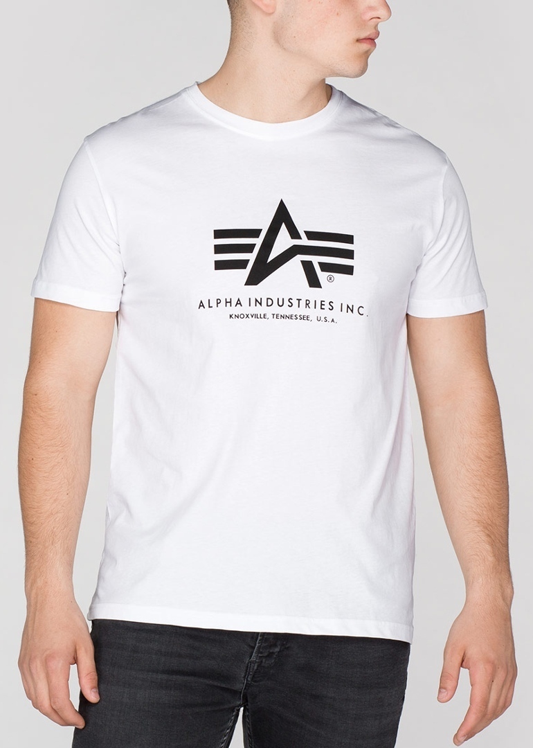 Alpha Industries Basic T-Shirt weiß S Abbildung 3