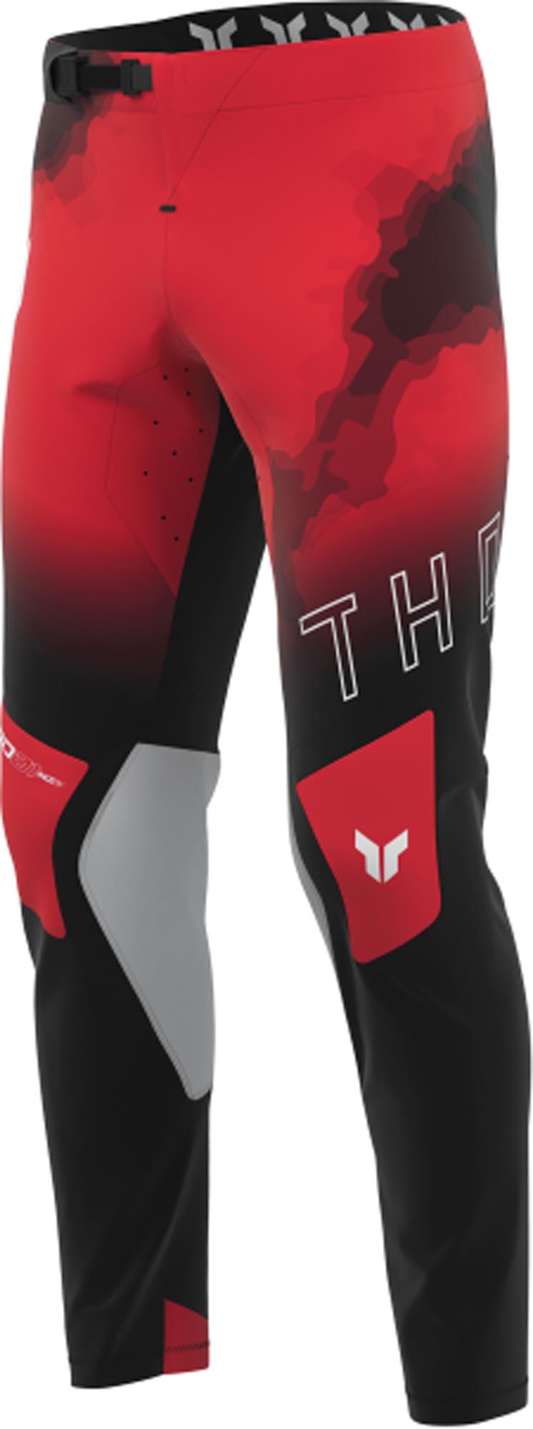Thor Sportmode Carbon Motocross Hose schwarz/rot 29 Abbildung 1
