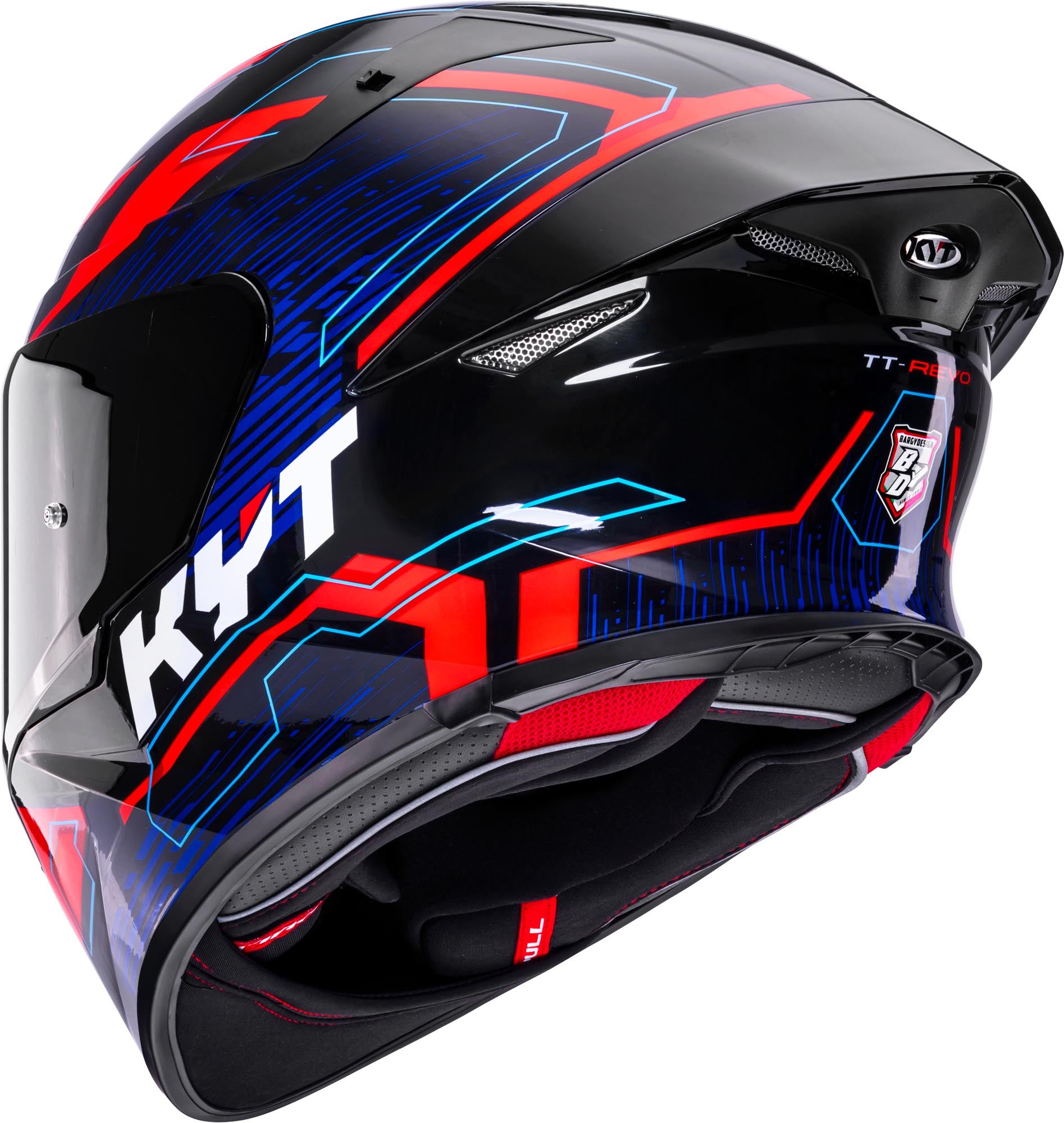 KYT TT-Revo Speeding Capacete preto/vermelho/azul XL (61/62) Figura 3