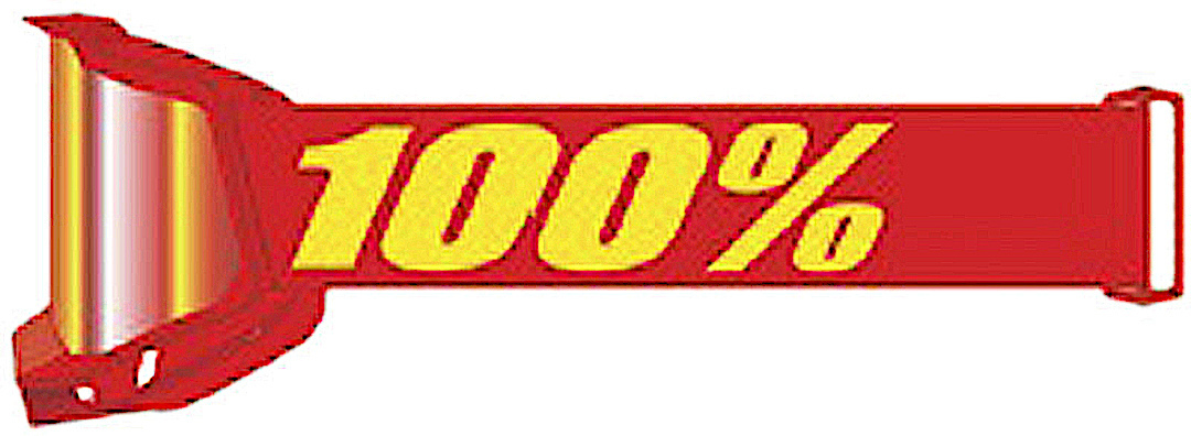 100% Accuri II V2 Chrome Essential Ochelari de motocross Roșu/Galben Figura 1