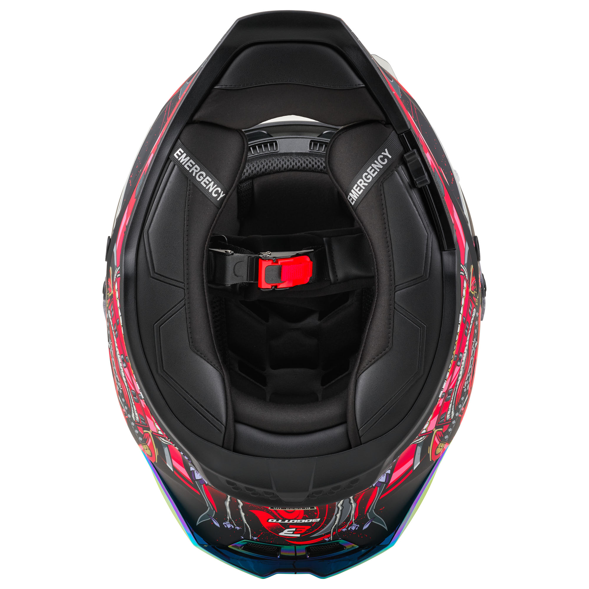Bogotto Blade Armour Cască Negru/Roșu M Figura 11