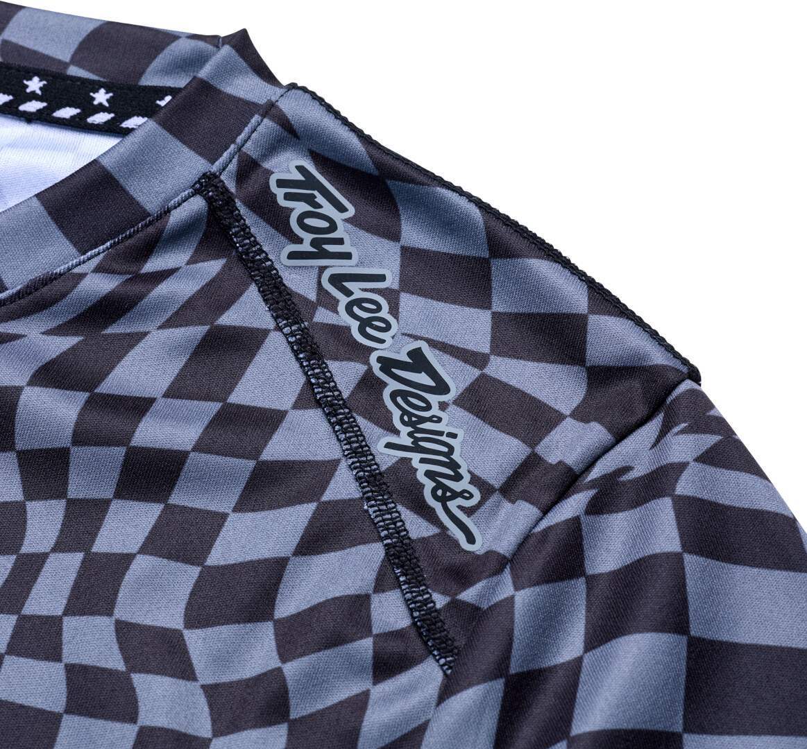 Troy Lee Designs Lilium LS Twisted Checkers Ladies Cykeltrøje sort/grå XL Figur 3