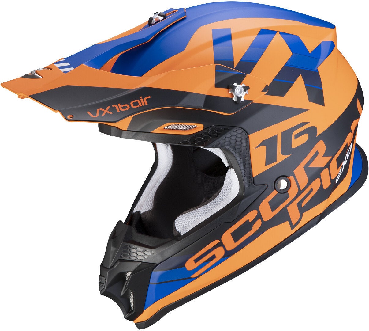 Scorpion VX-16 Air X-Turn Casco motocross Arancione/blu M (57/58) Figura 1
