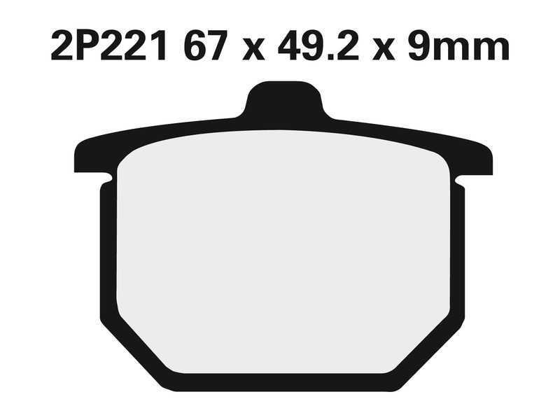 NISSIN Plăcuțe de frână semi-metalice de stradă - 2P-221NS Figura 2