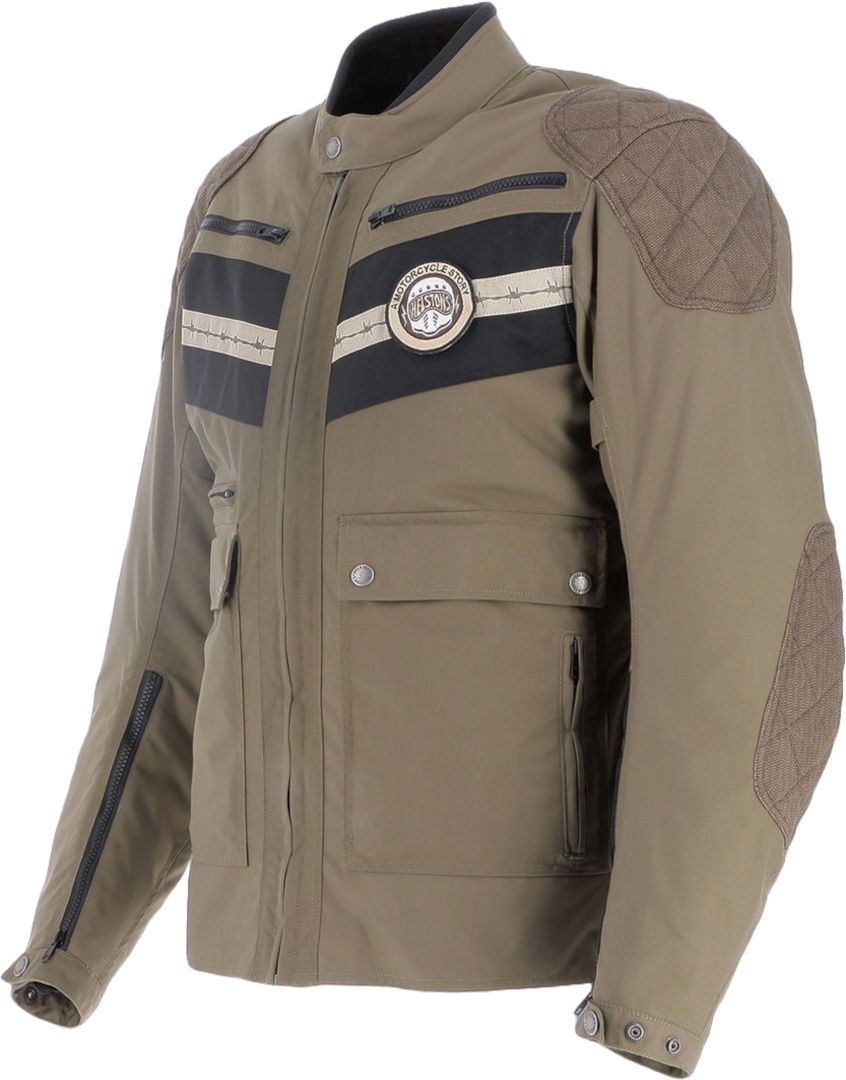 Helstons Sand waterproof Motorcycle Textile Jacket Khaki L Figure 2