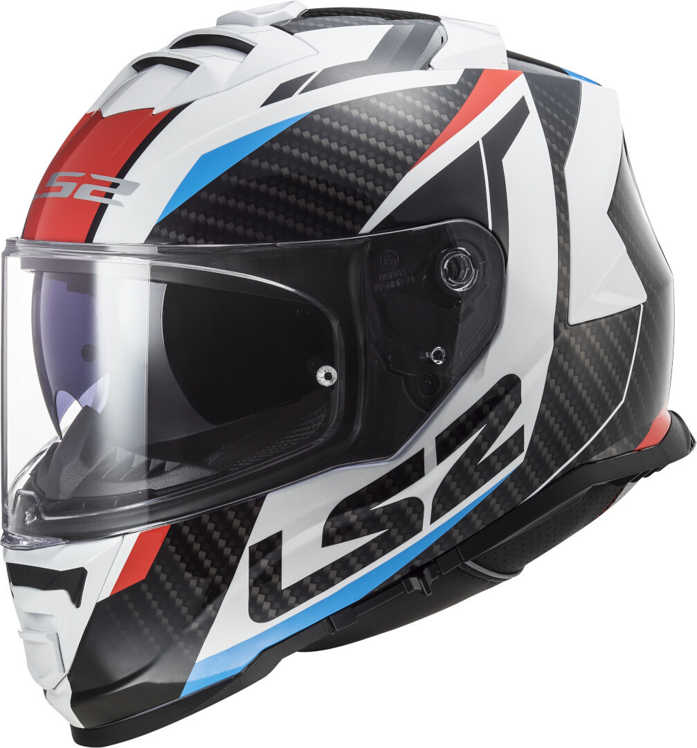 LS2 FF800 Storm II Racer Helm wit/rood/blauw M (57/58) Figuur 1