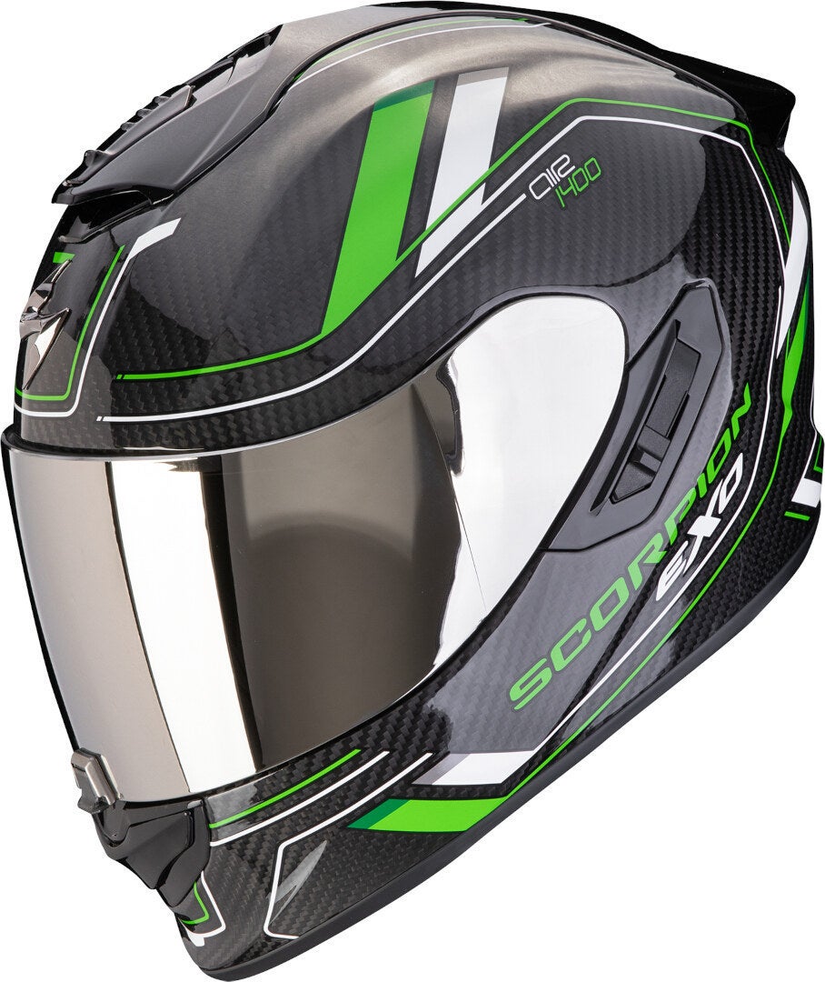 Scorpion Exo-1400 Evo 2 Carbon Air Mirage Casco nero/verde M (57/58) Figura 1
