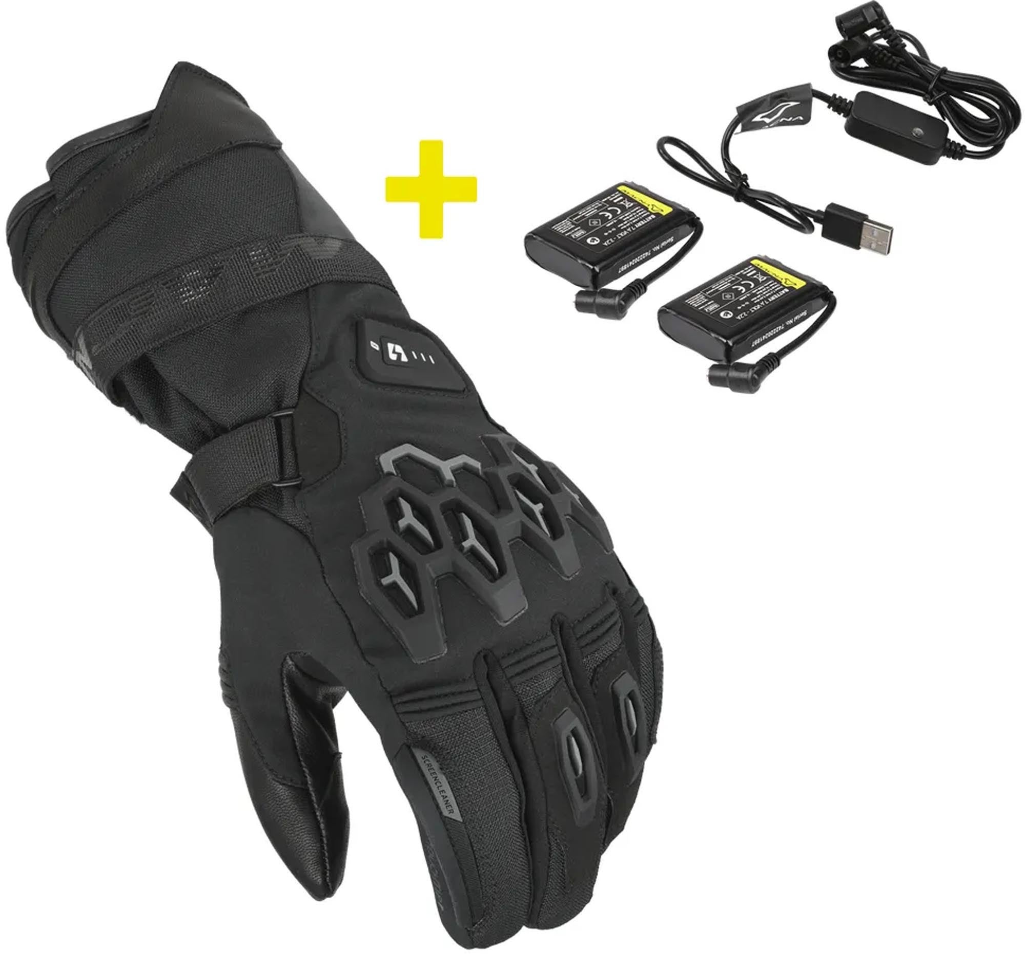 Macna Rafina RTX Kit Luvas de Motocicleta Femininas de Inverno aquecidas e impermeáveis + 7,4V / 2,2A Baterias e Carregador Artigo principal Figura 1