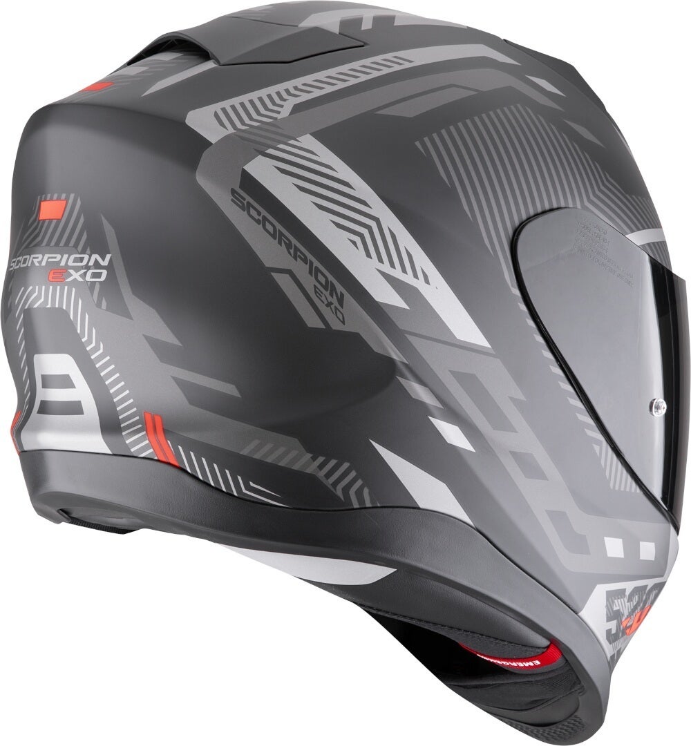 Scorpion EXO-520 Evo Air Ranka Casco nero opaco/grigio/rosso L (59/60) Figura 2