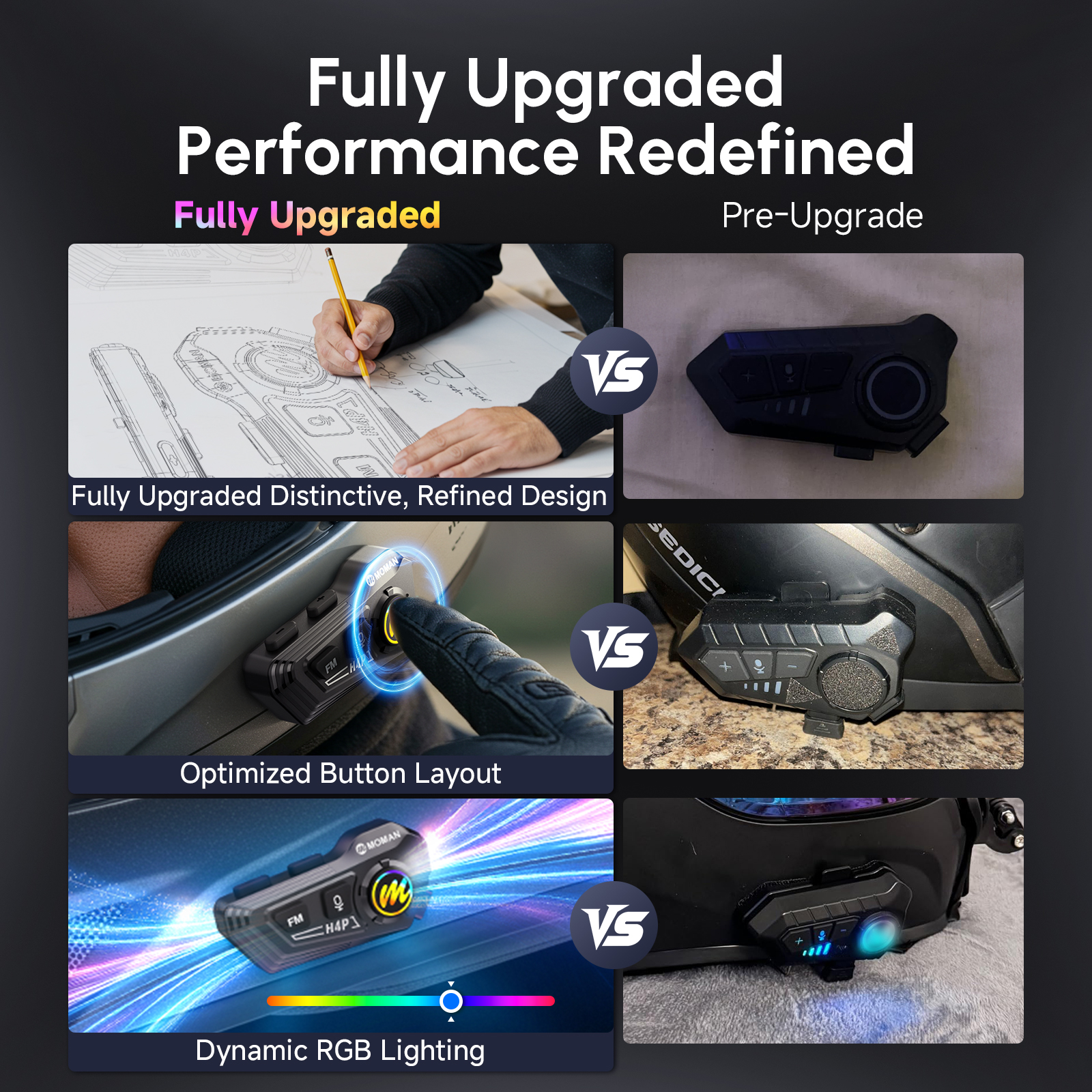 MOMAN H4P FC-Moto Edition Căști Bluetooth Figura 8