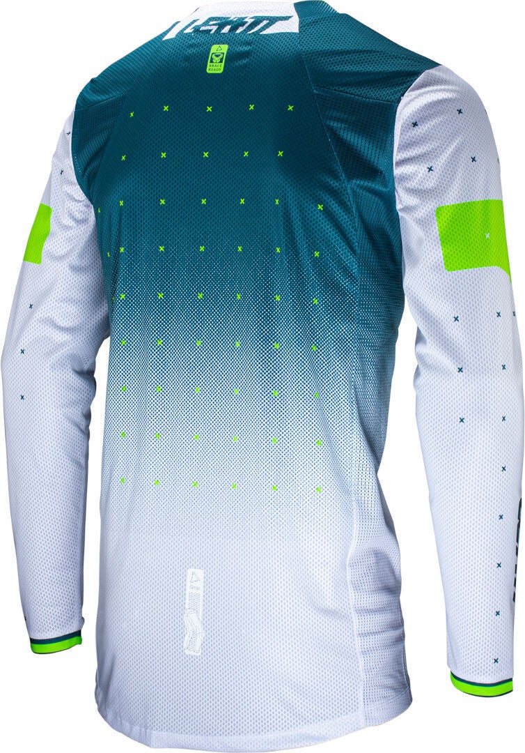 Leatt 4.5 Lite Gradient 2024 Maillot de motocross Blanc/Vert M Figure 4