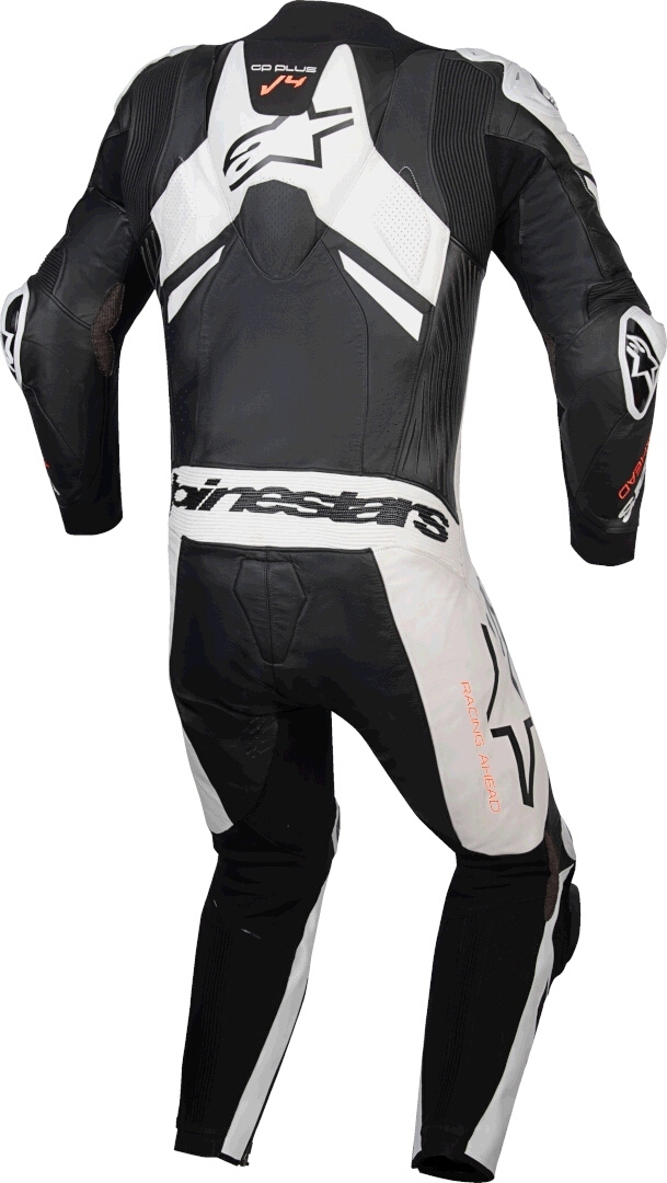 Alpinestars GP Plus V4 Sprint 1-delad motorcykel läderdräkt svart/vitt 62 Figur 2