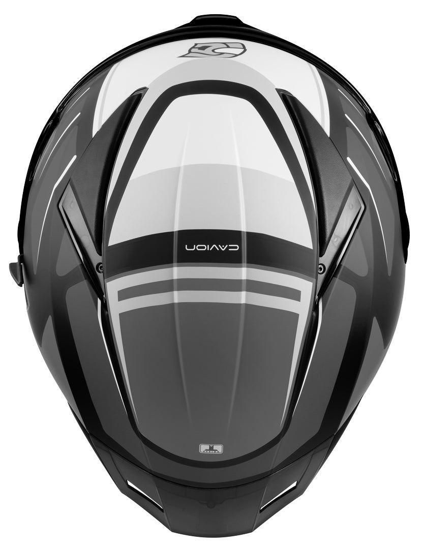 FC-Moto FF130SV Cavion Hjelm sort mat/grå/hvid 2XL Figur 6