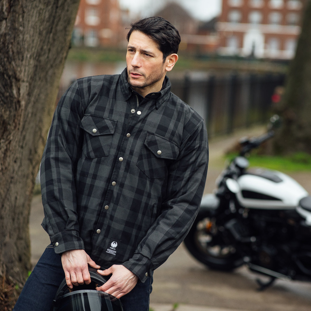 Merlin Axe Hydro Kevlar Camicia da moto impermeabile grigio L Figura 7