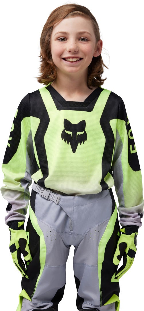FOX 180 Lean Jugend Motocross Jersey gelb YL Abbildung 3