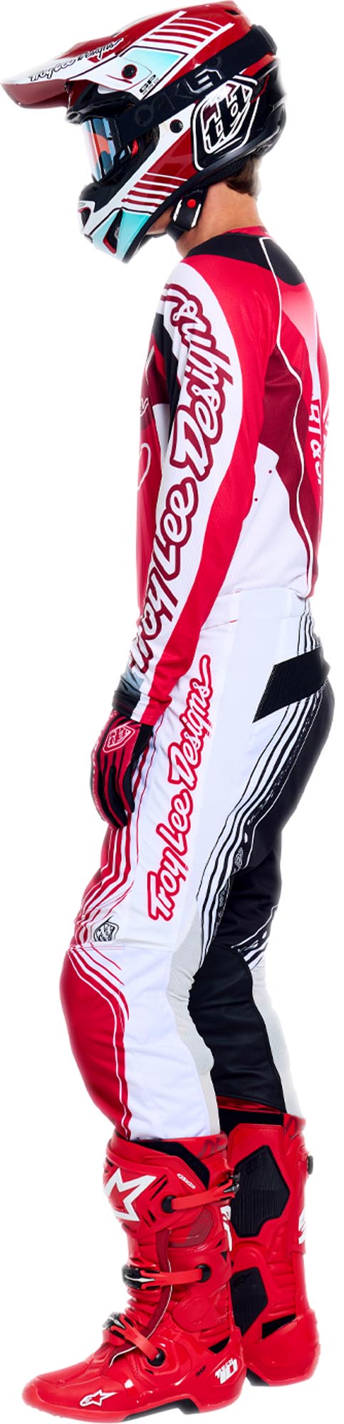 Troy Lee Designs GP Pro Streamline Pantaloni da motocross Rosso/Bianco 38 Figura 15
