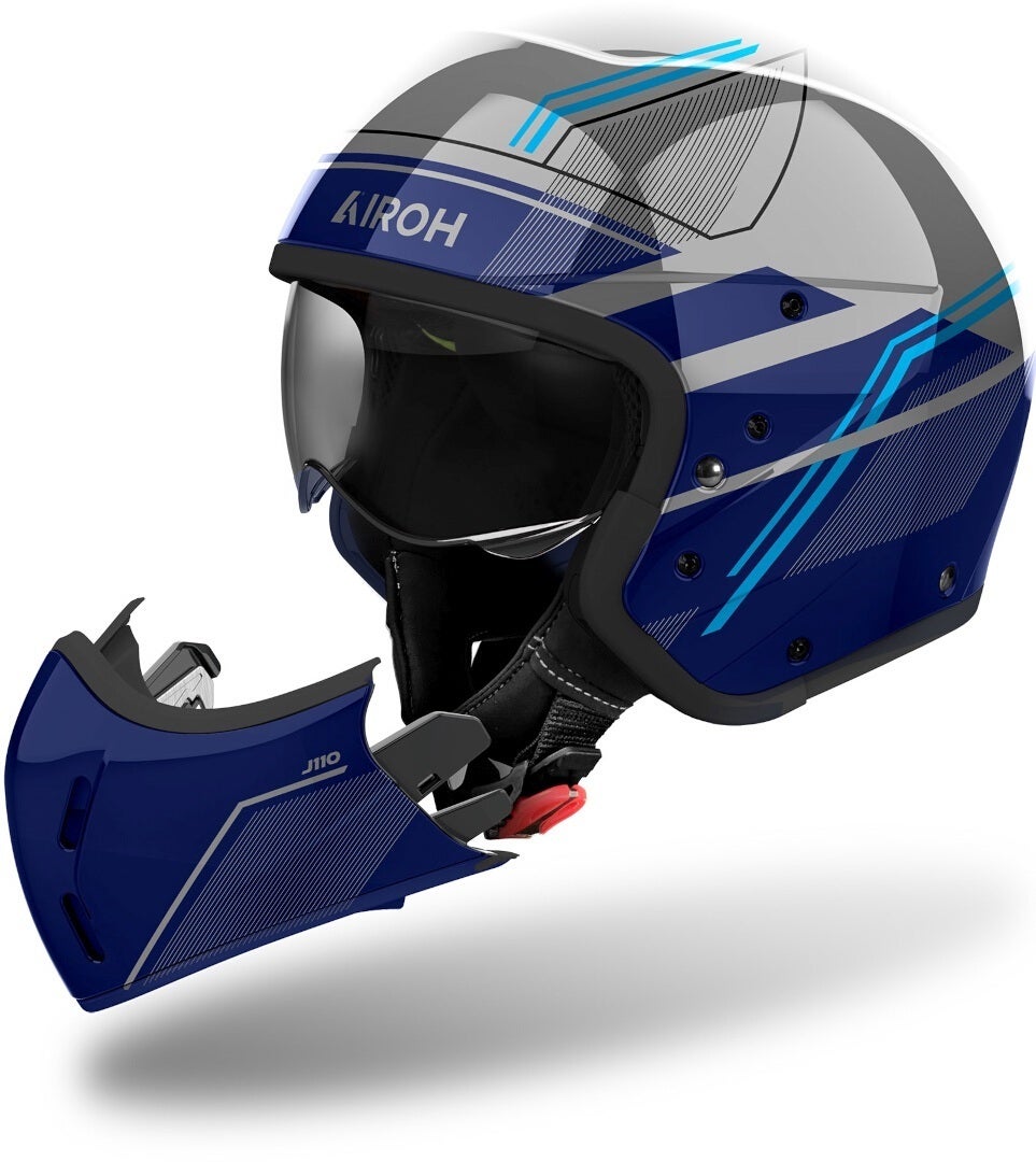 Airoh J 110 Slim Casco grigio/blu XXL (63) Figura 3