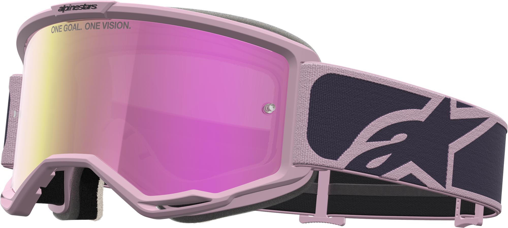 Alpinestars Vision 5 Rora Mirror Motocrossglasögon grå/rosa Figur 1