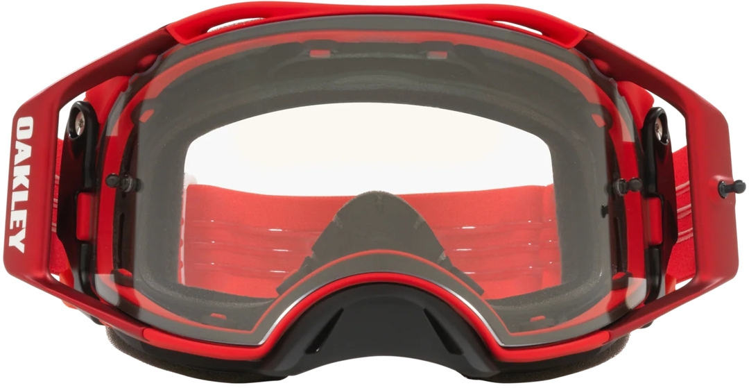 Oakley Airbrake Clear Motocross skyddsglasögon röd/vit Figur 4