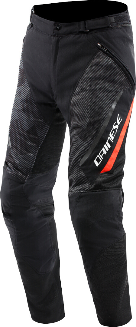 Dainese Drake 2 Super Air Tex Pantaloni textile pentru motociclete Negru/Roșu 50 Figura 1