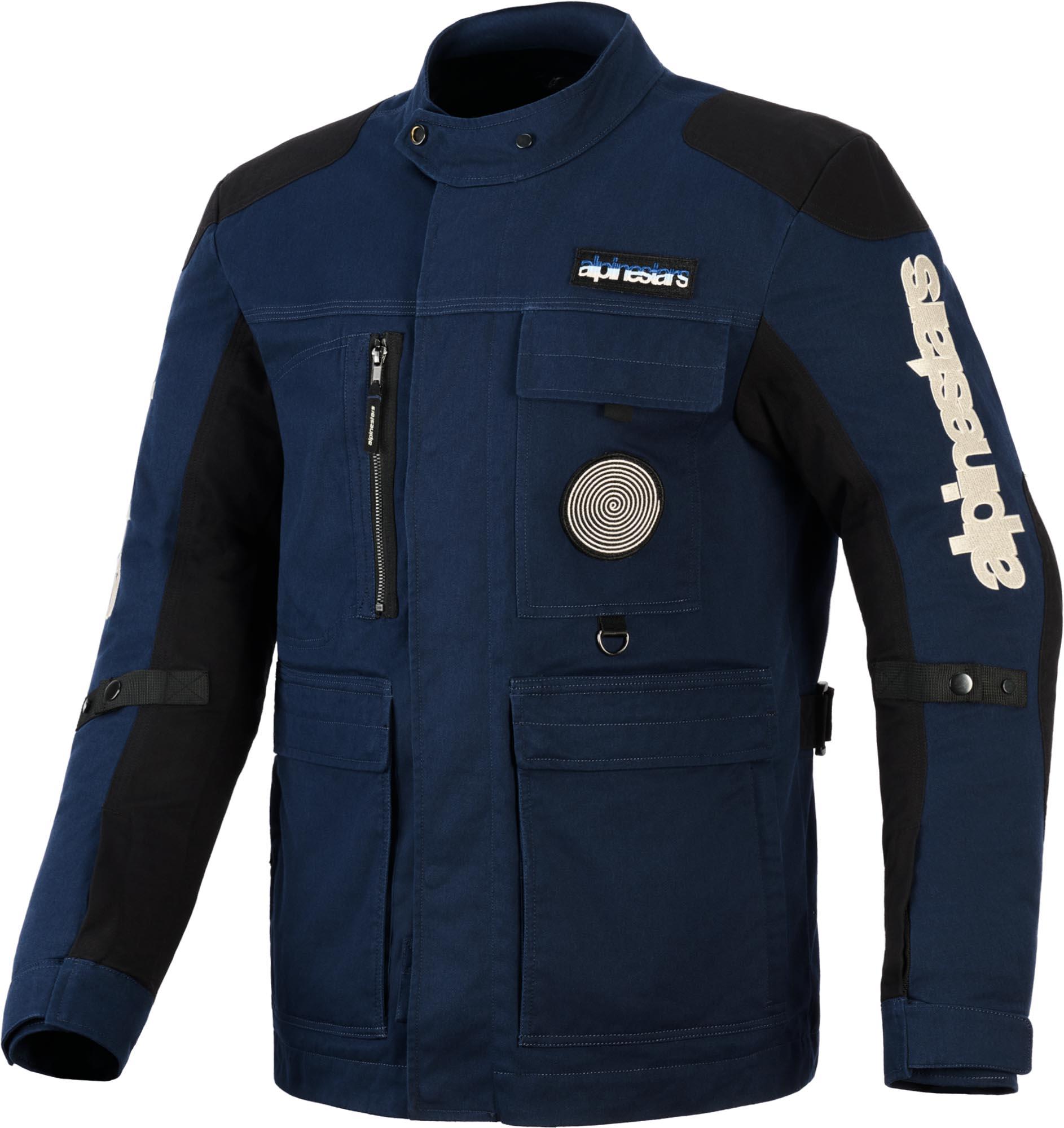 Alpinestars Dice Motorrad Textiljacke dunkelblau/schwarz 2XL Abbildung 1